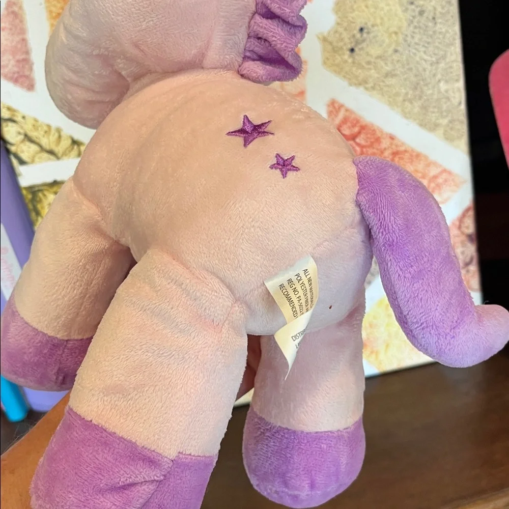 Plush Pink and Purple Unicorn Toy